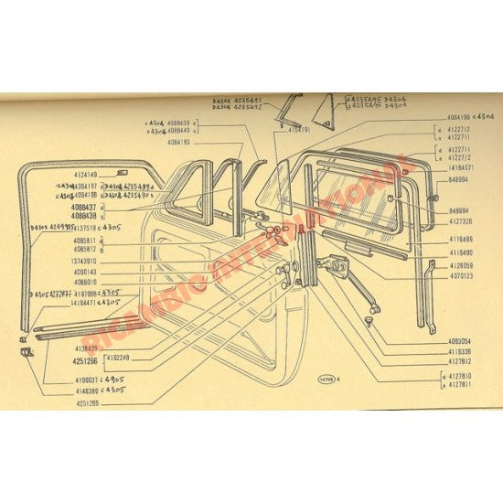 Quarter Light Frame Rivet - Classic Fiat 500 - Glass & Associated Parts