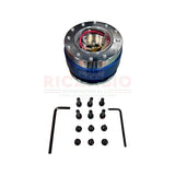 Quick Release Steering Wheel Hub - MOMO BLUE