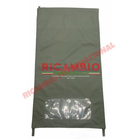 Racing Green MOHAIR LONG Sunroof Cover - Classic Fiat 500 - Complete Sunroof Assembly & Assorted Covers