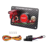 Racing Style Carbon Look Ignition Switch Panel - Ignition and Electrical Items