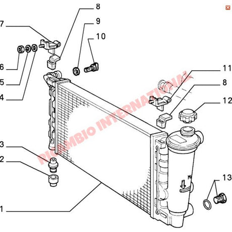 Radiator - Classic Fiat Panda - Heating and Cooling