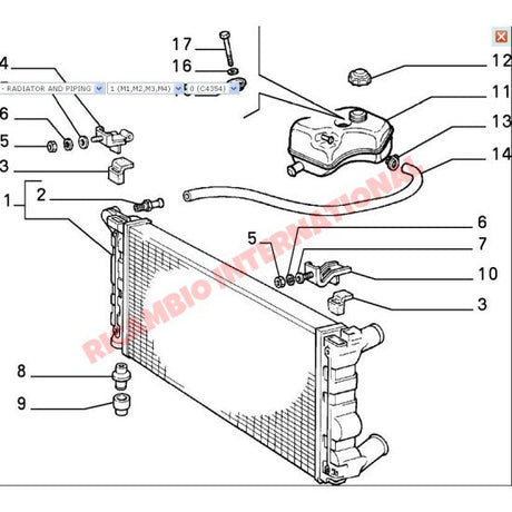 Radiator - Classic Fiat Panda - Heating and Cooling