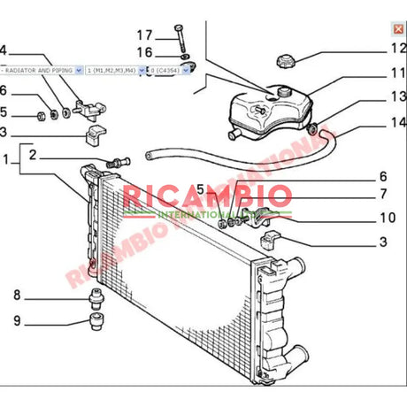 Radiator - Classic Fiat Panda - Heating and Cooling