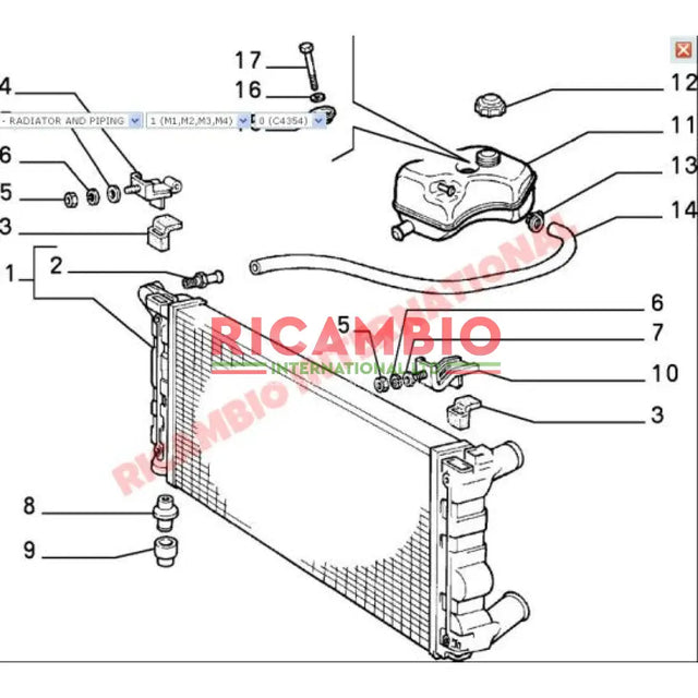 Radiator - Classic Fiat Panda - Heating and Cooling