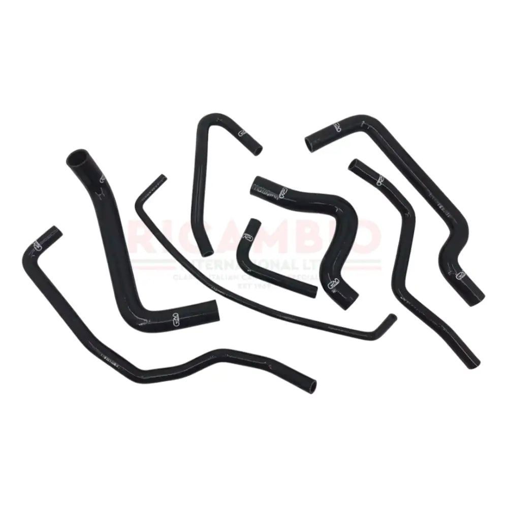 Radiator Cooling Silicone Hose Kit (8pcs) - Fiat Coupe 20V Turbo - Black - radiator hose