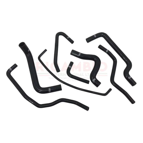 Radiator Cooling Silicone Hose Kit (8pcs) - Fiat Coupe 20V Turbo - Black - radiator hose