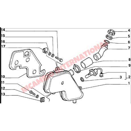 Radiator Expansion Tank Pipe - Fiat 126 BIS - Heating & Cooling