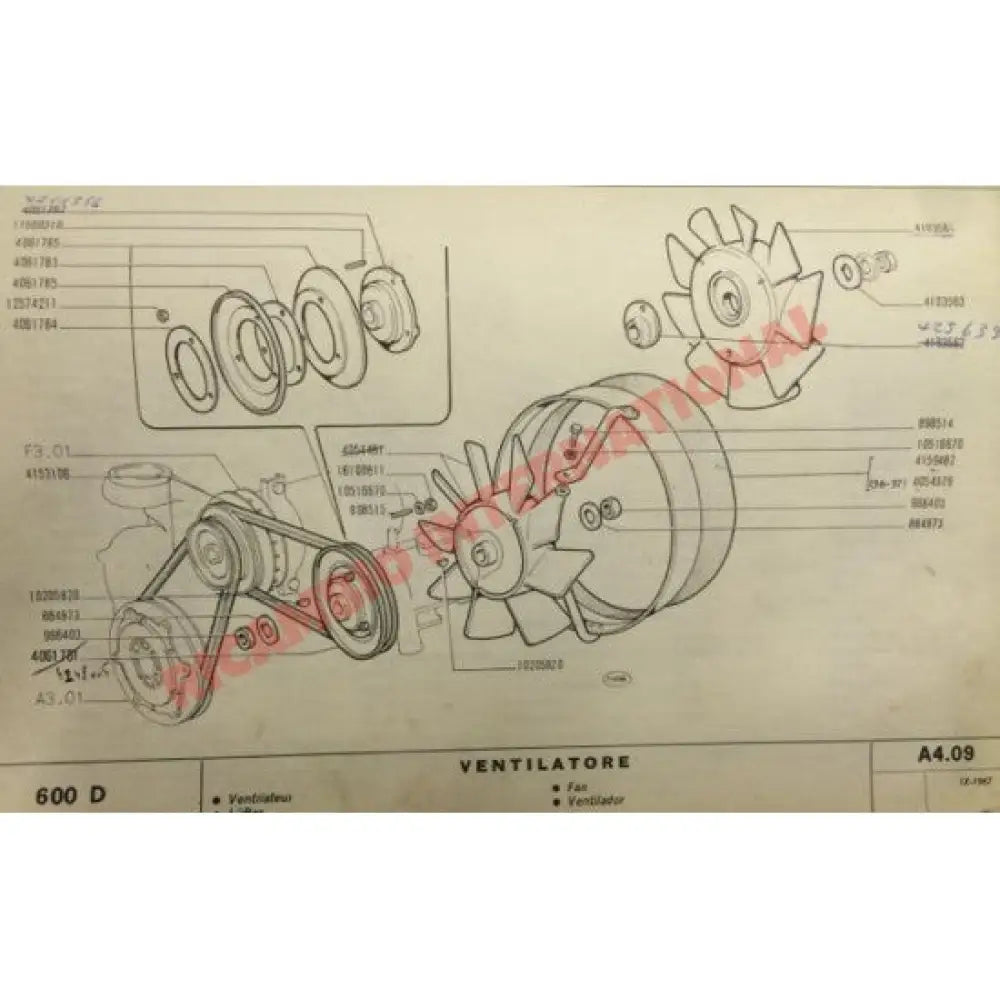 Radiator Fan Cowling Rubber - Fiat 600 Multipla - Heating & Cooling