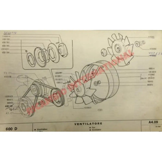 Radiator Fan Cowling Rubber - Fiat 600 Multipla - Heating & Cooling