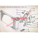 Radiator Fan & Motor Assembly - Classic Fiat Panda Lancia Y10 - Heating and Cooling