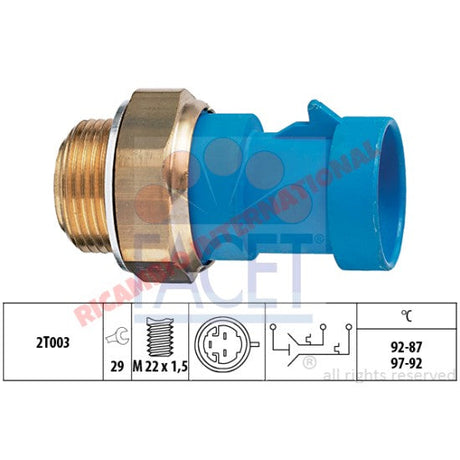 Radiator Fan Switch - Fiat Coupe,Tipo,Tempra Alfa Romeo 145,146,155,Spider/GTV(916) - Heating and Cooling
