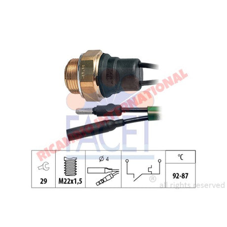 Radiator Fan Switch - Fiat Croma Argenta,Pininfarina 124 Spider - Heating & Cooling
