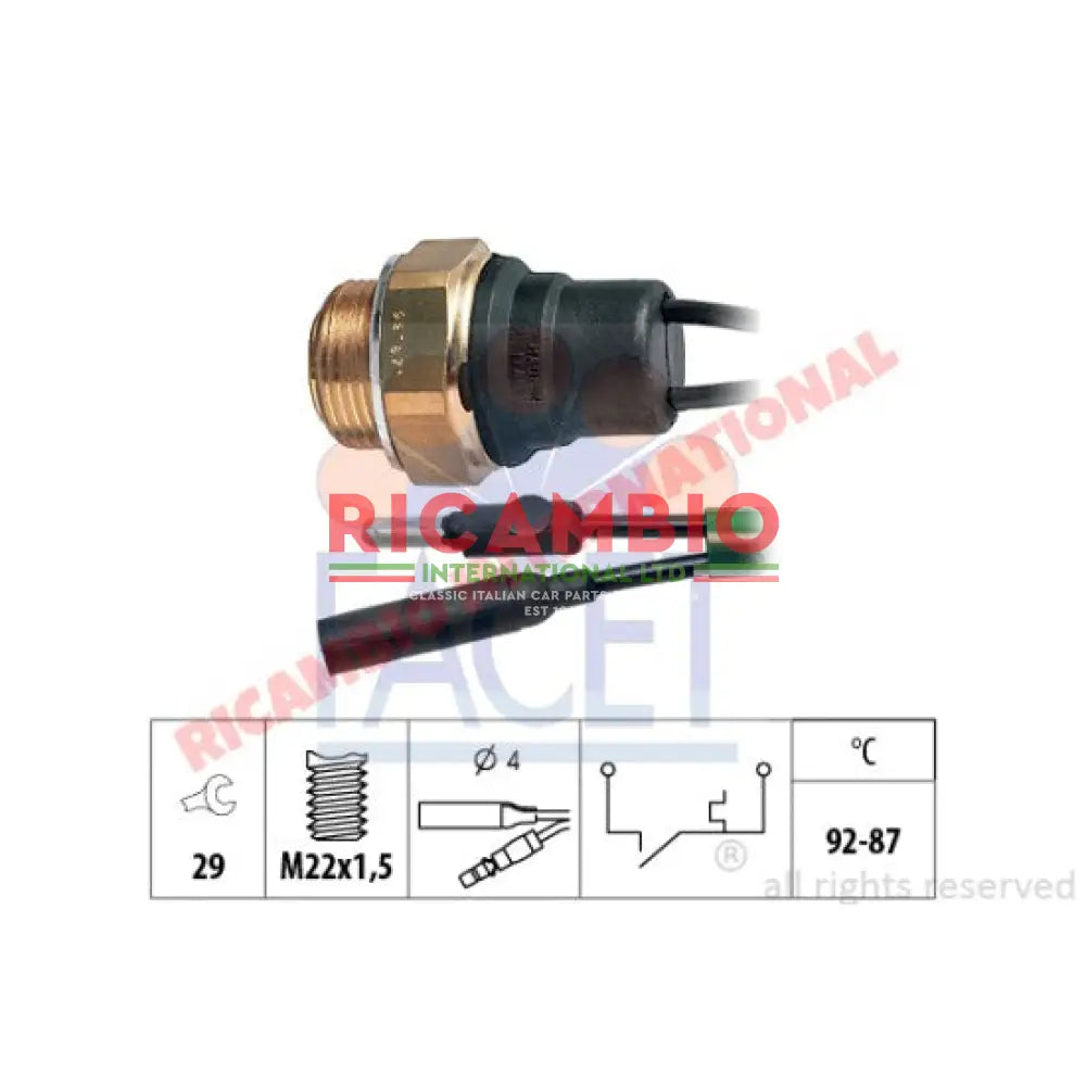Radiator Fan Switch - Fiat Croma Argenta,Pininfarina 124 Spider - Heating & Cooling
