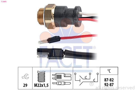 Radiator Fan Switch - Fiat Ducato,Campagnola