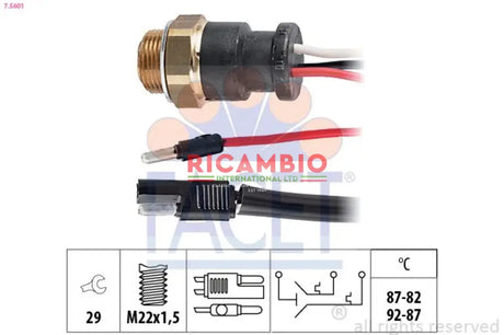 Radiator Fan Switch - Fiat Ducato,Campagnola