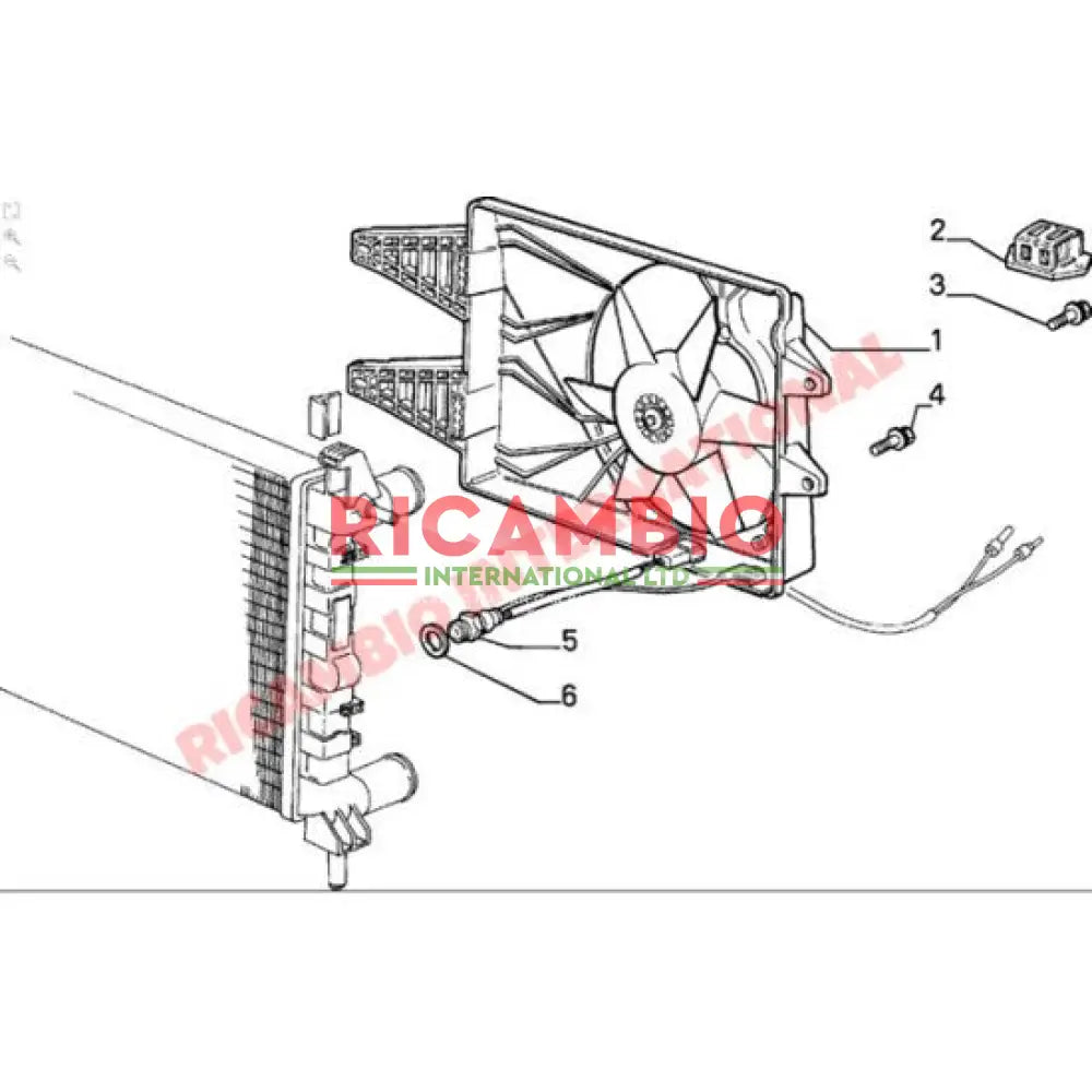Radiator Fan Switch - Fiat Uno Fiorino Regata Strada/Ritmo - Heating and Cooling