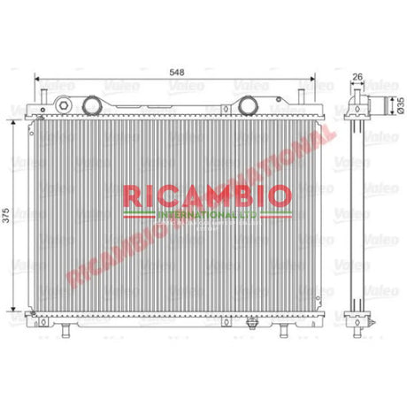 Radiator - Fiat Bravo Multipla - Heating and Cooling