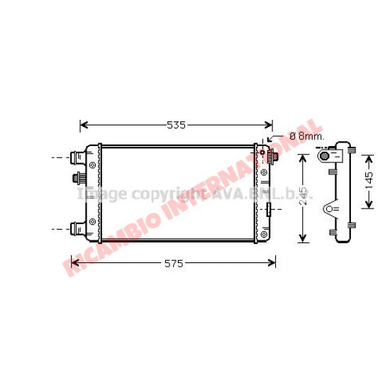 Radiator - Fiat Seicento MPI - Heating & Cooling