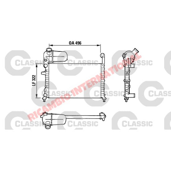 Radiator - Fiat Tipo,Tempra - Tipo & Tempra