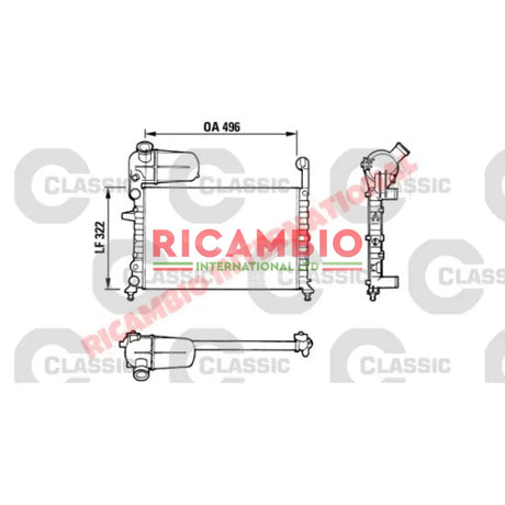 Radiator - Fiat Tipo,Tempra - Tipo & Tempra