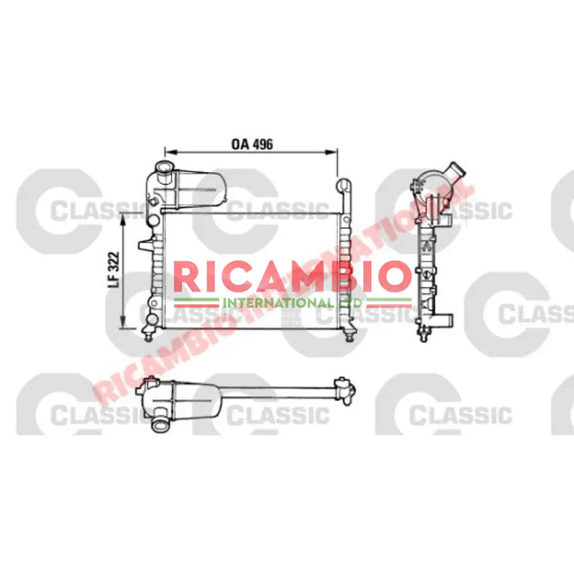 Radiator - Fiat Tipo,Tempra - Tipo & Tempra