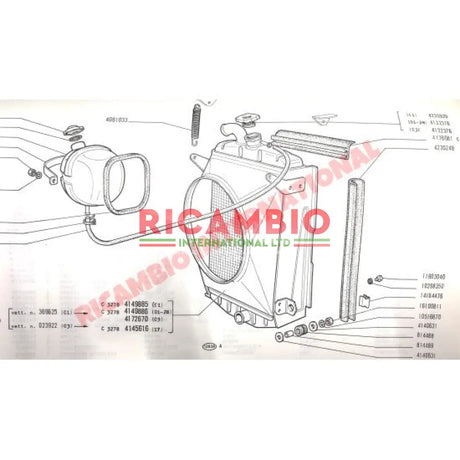 Radiator Support Rubber Bush - Fiat 850 1100 - Bushes & Silent Blocks