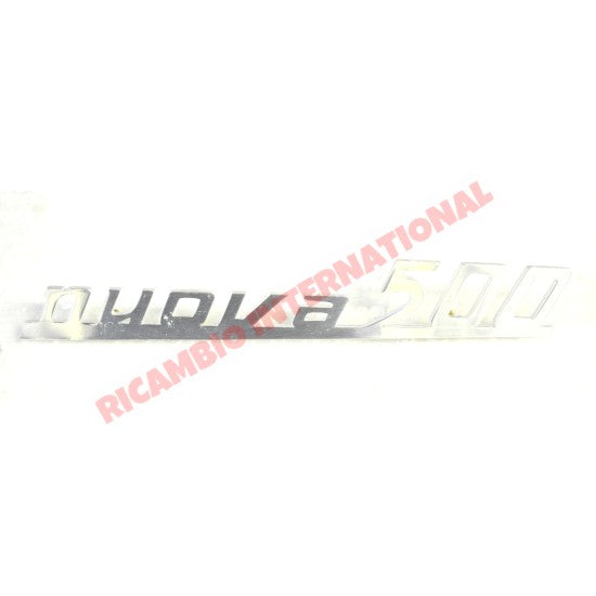 Rear ’500 Nuova’ Badge (aluminium) - Classic Fiat 500 - Classic Fiat 500 Parts & Spares