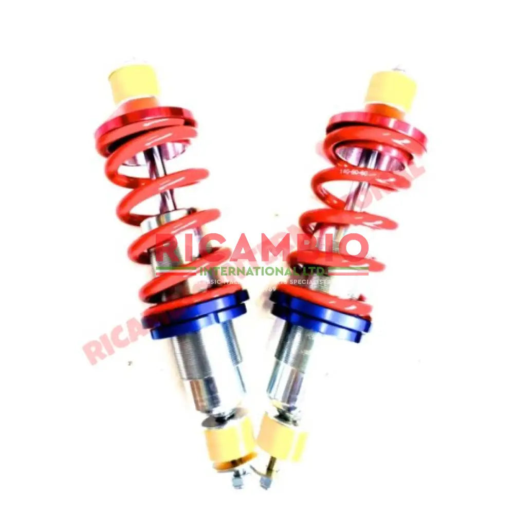 Rear Adjustable Coil Over Gas Shock Absorber Kit - Fiat 600 - Suspension