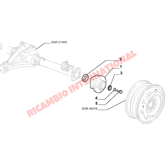 Rear Axle Oil Seal - Classic Fiat Panda 4x4 - Axles - Shafts and Joints