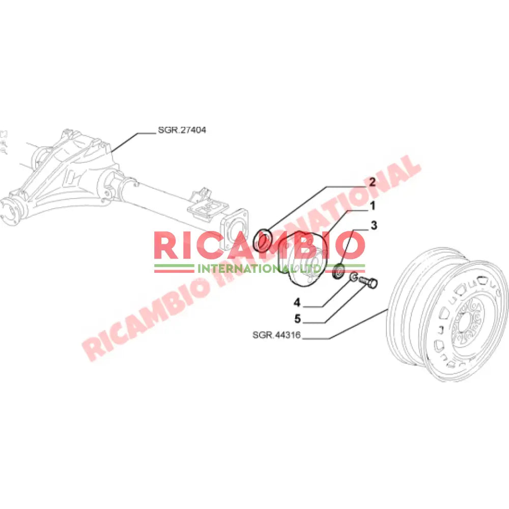 Rear Axle Oil Seal - Classic Fiat Panda 4x4 - Axles - Shafts and Joints