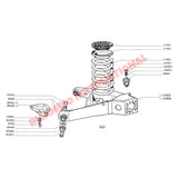 Rear Axle Shim (0.8mm) - Classic Fiat 500,126 - Suspension