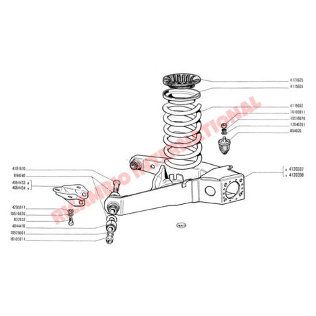 Rear Axle Shim (0.8mm) - Classic Fiat 500,126 - Suspension