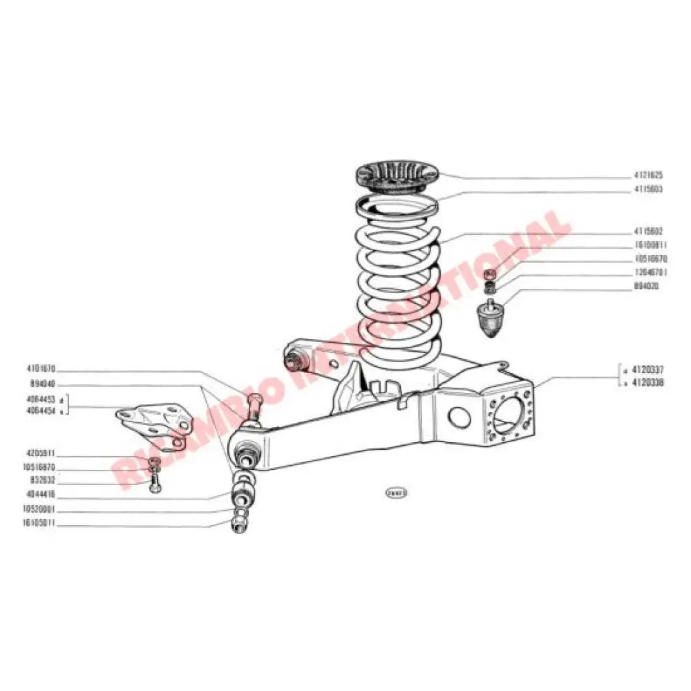 Rear Axle Shim (0.8mm) - Classic Fiat 500,126 - Suspension