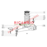 Rear Axle Shim (0.8mm) - Classic Fiat 500,126 - Suspension
