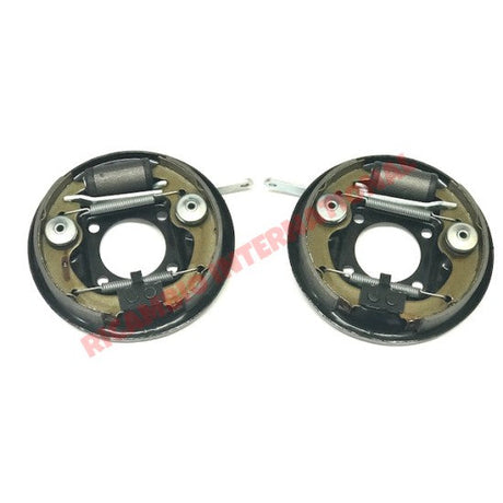 Rear Backing Plate Brake Kit Complete - Classic Fiat 500 126 - Mechanical & Related Parts