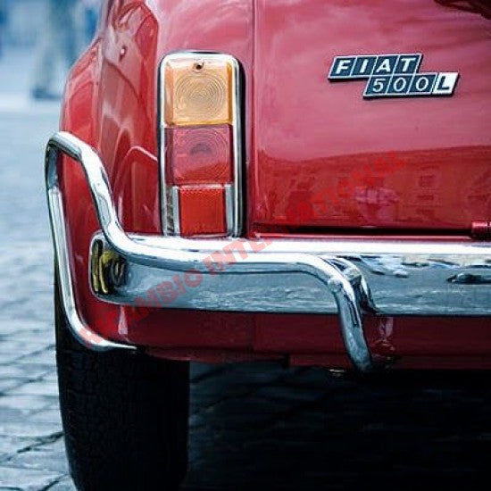 Rear Badge & Clips (metal) - Classic Fiat 500 - Classic Fiat 500 Parts & Spares