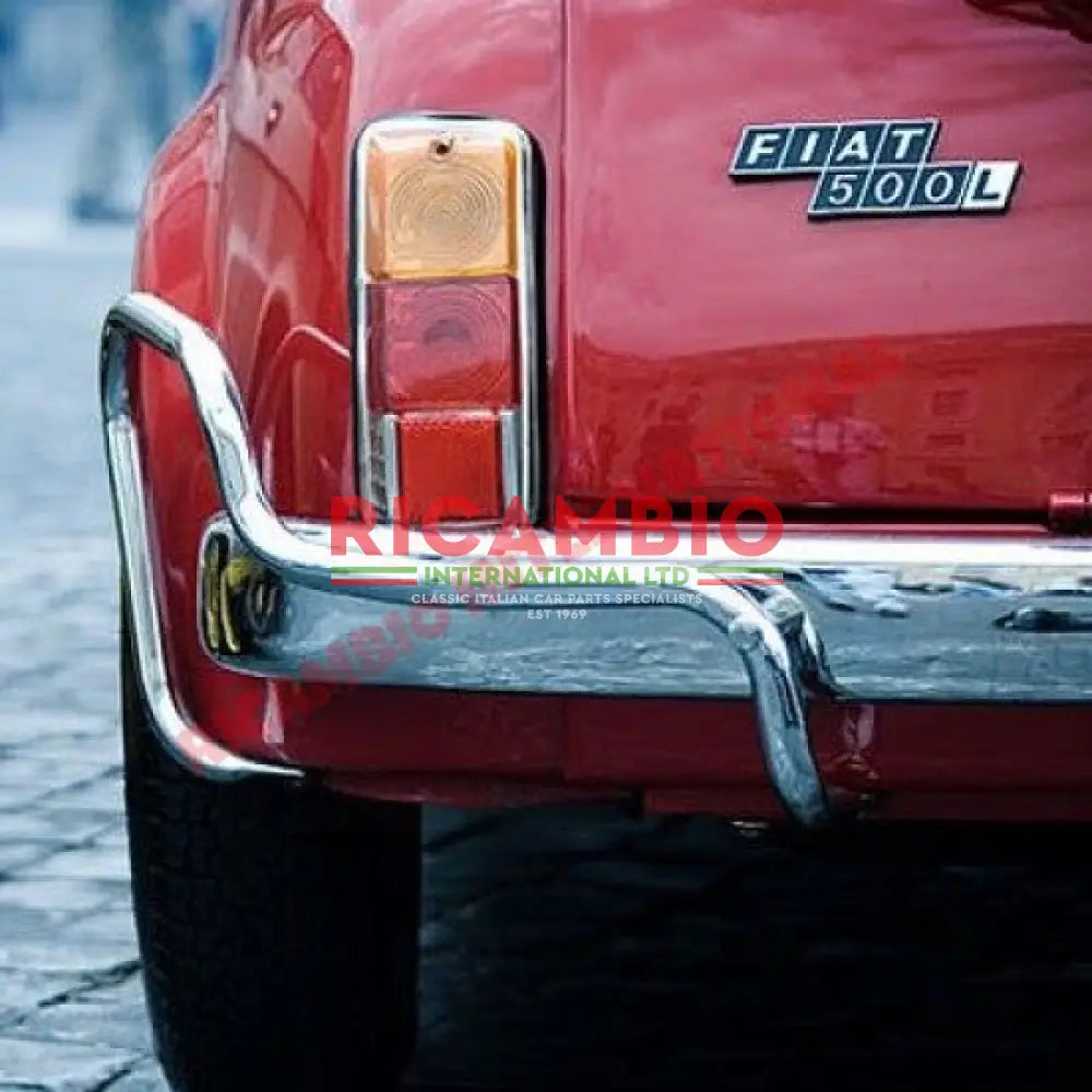 Rear Badge & Clips (metal) - Classic Fiat 500 - Classic Fiat 500 Parts & Spares