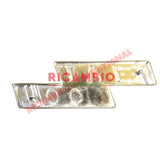 Rear Badge & Clips (metal) - Classic Fiat 500 - Classic Fiat 500 Parts & Spares