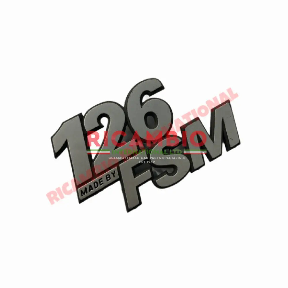 Rear Badge - Fiat 126 FSM - Bumpers & Assorted Exterior Trim