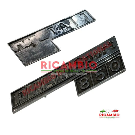 Rear Badge ’Fiat 850 Sport’ - Fiat 850 - Badges & Emblems
