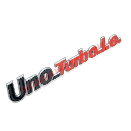 Rear Badge ’Uno Turbo i.e’ - Fiat Uno - Badges & Emblems