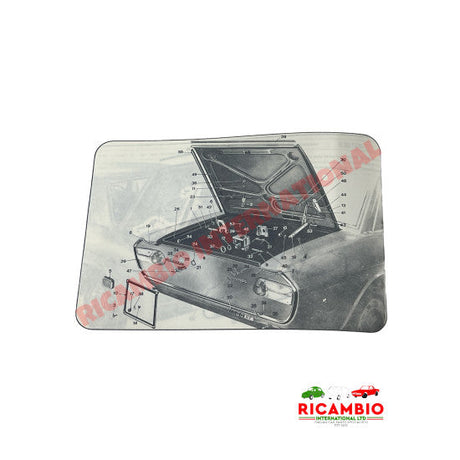 Rear Boot Rubber Support Pad - Lancia Fulvia - Lancia Fulvia Gaskets - Seals & Rubber Parts