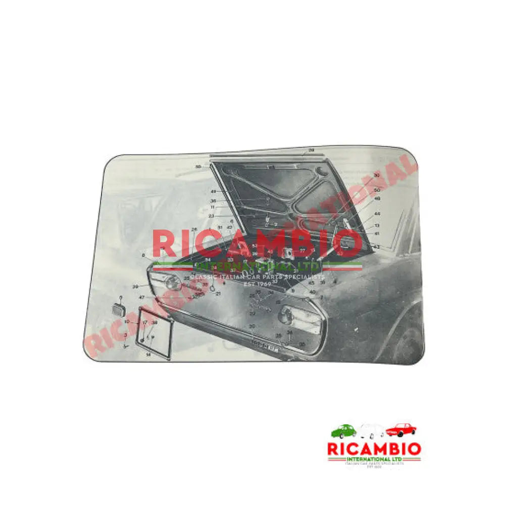 Rear Boot Rubber Support Pad - Lancia Fulvia - Lancia Fulvia Gaskets - Seals & Rubber Parts