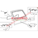 Rear Boot Tailgate Lock & Keys - Classic Fiat Panda - Handles - Locks and Catches