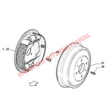 Rear Brake Drum - Fiat Punto MK1 & MK2,New 500,New Panda,Bravo,Brava,Tipo,Tempra - Brake Parts and Components