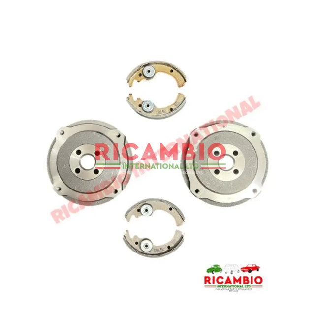Rear Brake Drum & Brake Shoe Kit (2 wheels) - Classic Fiat 500 - Brakes & Associated Items