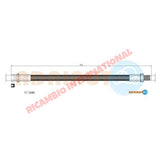 Rear Brake Hose - Fiat 1100 (103),1200,1500,2300 - Brake Parts & Components