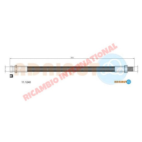 Rear Brake Hose - Fiat 1100 (103),1200,1500,2300 - Brake Parts & Components