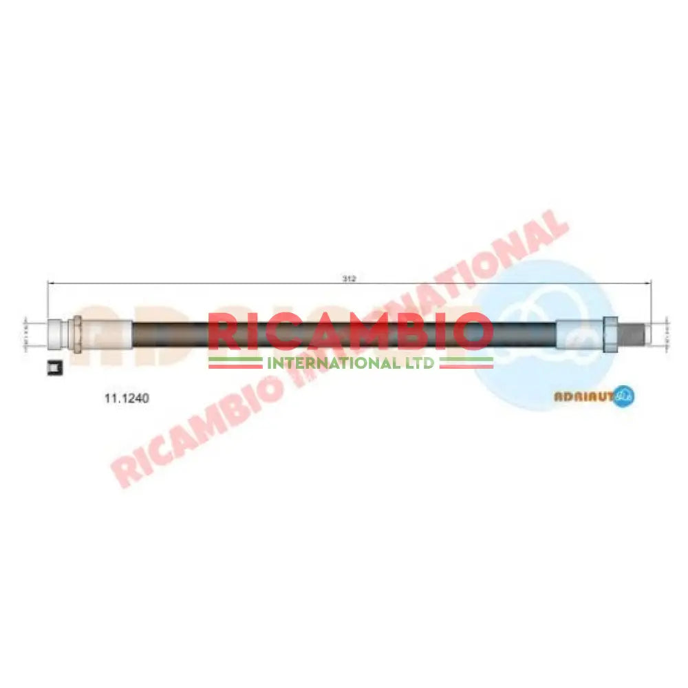 Rear Brake Hose - Fiat 1100 (103),1200,1500,2300 - Brake Parts & Components