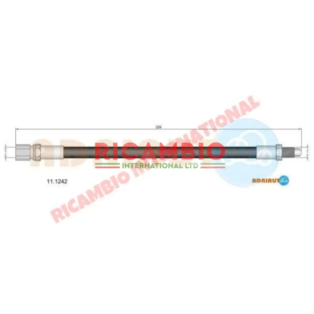 Rear Brake Hose - Fiat 1100R (103),1200 - Brake Parts & Components